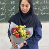 دسته گل نیکا نرکیبی از میخک قرمز و زرد - تصویر 2
