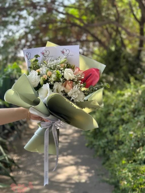 دسته گل سپیدمهر نبض زندگی - تصویر 2