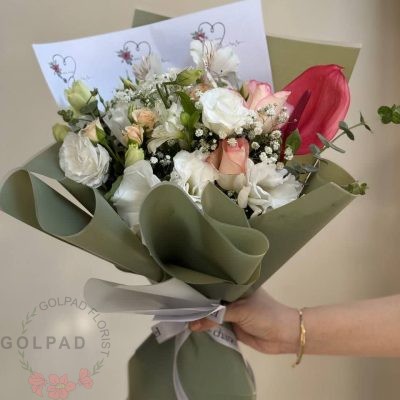 دسته گل سپیدمهر نبض زندگی