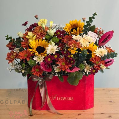 باکس گل ساویر | انفجاری از رنگ و طراوت پاییزی