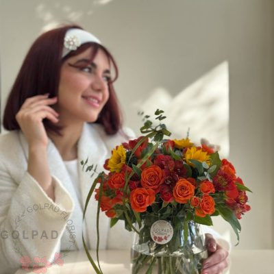 گلدان گل میترا | هدیه‌ای گرم و پرانرژی