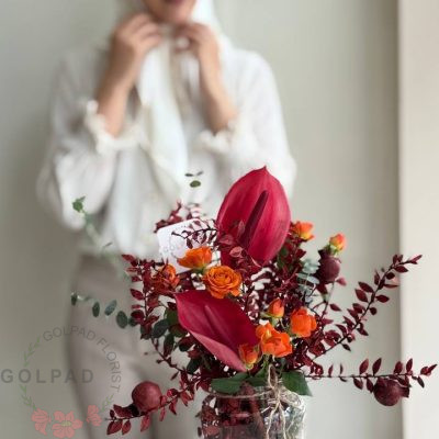 گلدان یاقوت | ترکیبی گرم و فاخر برای شب یلدا